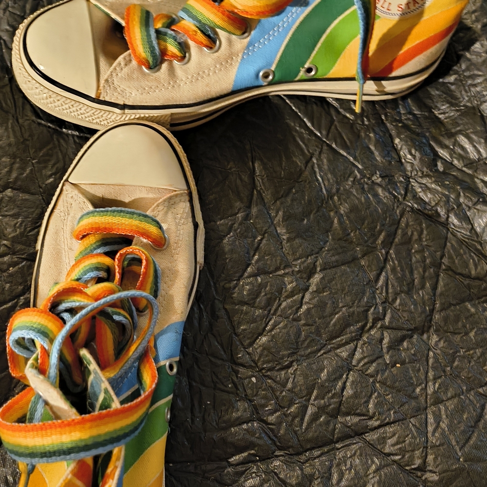Converse Multicolor Rainbow High-Top Sneakers - Picture 2 of 5